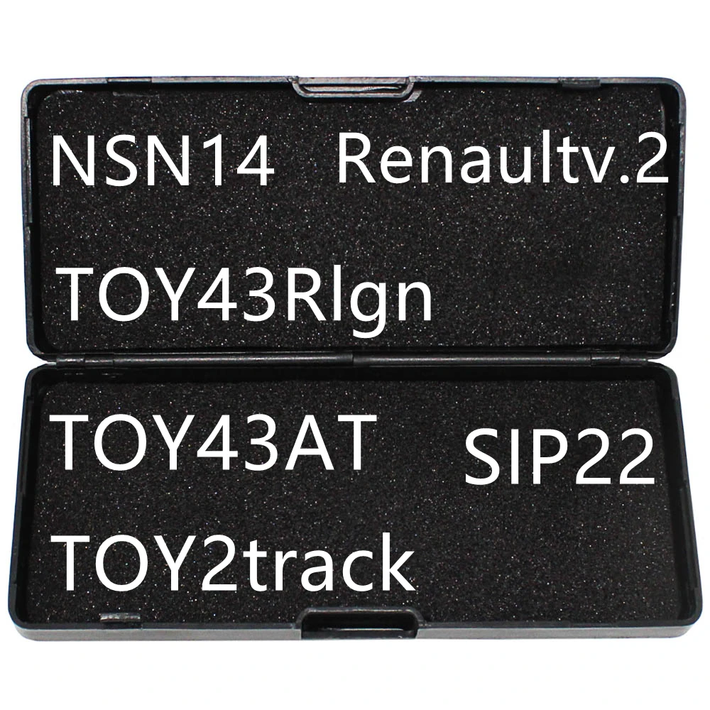 

No black box NSN14 SIP22 TOY2track SSY3 TOY43AT TOY43Rlgn for Renault V.2 reader Ign LiShi 2 in 1 Locksmith Tools