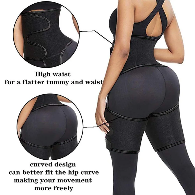 Неопреновый формирователь бедра триммер для ног Стройный с высокой талией