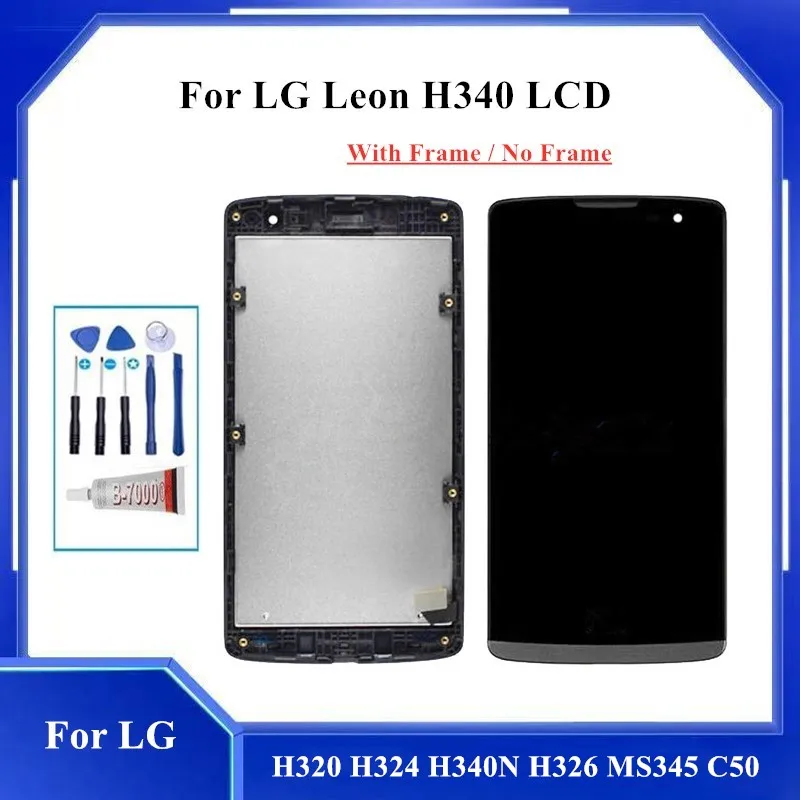 Протестированный ЖК-дисплей 4 5 дюйма для LG Leon H340 h320 h324 H340N H326 MS345 C50 | Мобильные