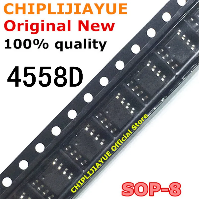 Новый и оригинальный чипсет IC 4558D SOP8 JRC4558 JRC4558D SOP NJM4558 4558 8 SMD 10 шт.|work work|ic chip100 pcs |