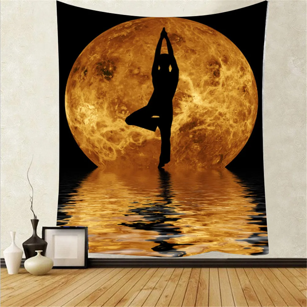 

Таро настенный гобелен художественный Декор одеяло занавеска висячая спальня гостиная украшение таинственный богемный гобелен с Луной