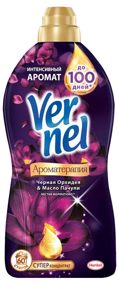 Кондиционер для белья концентрат «Черная Орхидея и Пачули» Vernel, 1.82 л
