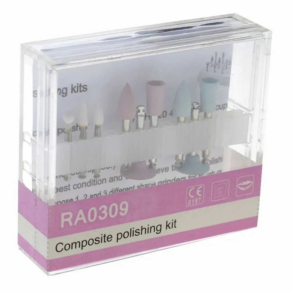 

Набор для полировки зубных композитных материалов RA0309, 9 шт./компл., наконечник с углом наклона, для гигиены полости рта