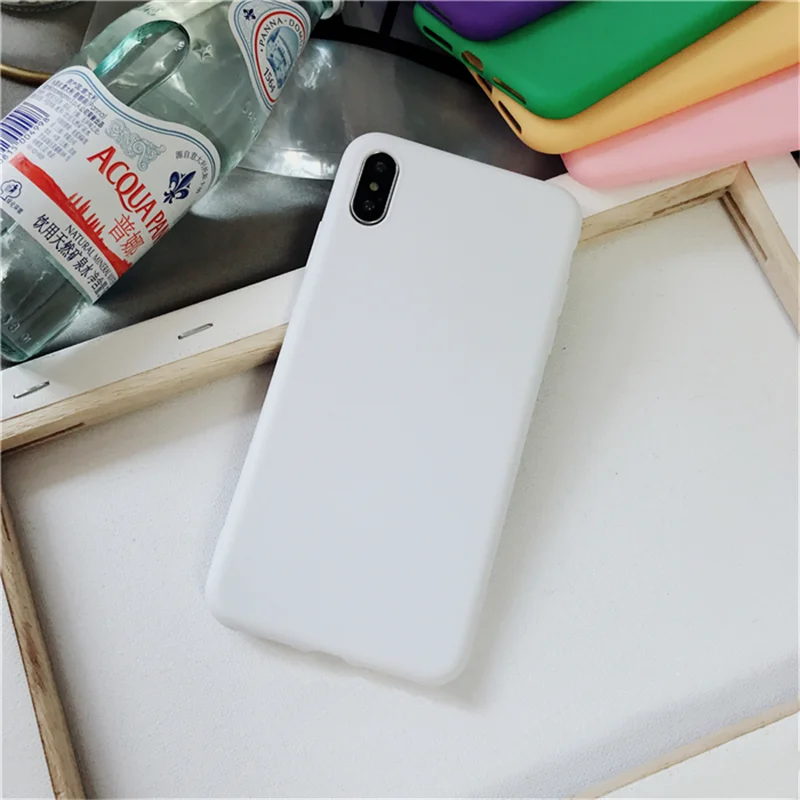 DK-bd Матовый Силиконовый чехол для samsung Galaxy S10 Lite S10e S10 S9 S8 плюс S7 S6 Edge Note 9 8 5 M40 M30 M20 M10 простой Карамельный цвет чехол - Цвет: DK-bd