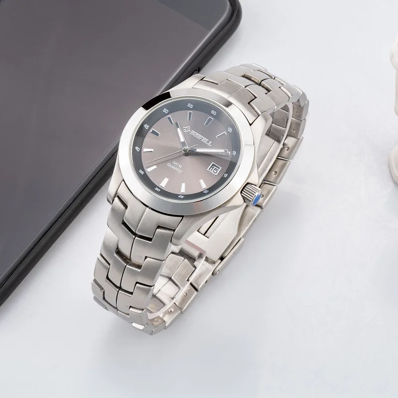 

2020 Rushed Time-limited Stainless Steel Men's Watch Fashionable And Popular Business Waterproof Quartz Wechat Source One Piece