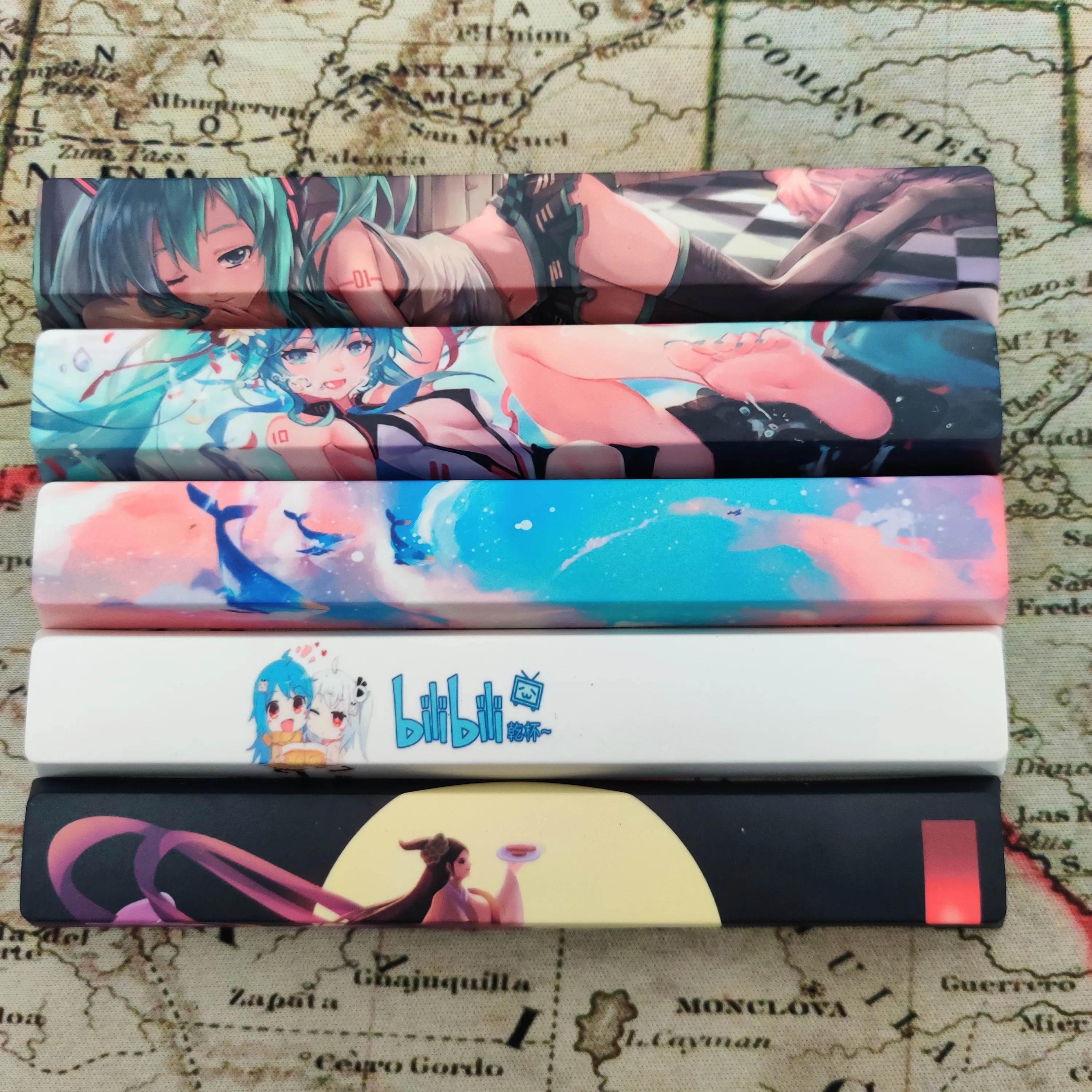 

1pc PBT five sides dye sublimation keycap mechanical keyboard 6.25X 6.25U spacebar space key cap