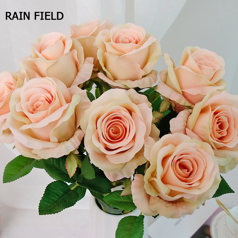 Дождевик роза Искусственные цветы декоративные вечная для декора искусственный