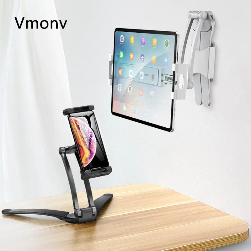 Алюминиевая Подставка для планшета Vmonv IPad Air Pro 12 9 настенная кухонная настольная
