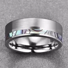 Кольцо из вольфрамовой стали в виде ракушки для мужчин, серебристое ювелирное изделие, винтажные Модные кольца для женщин, пары, влюбленных, свадебные кольца, мужские винтажные кольца для вечеринок