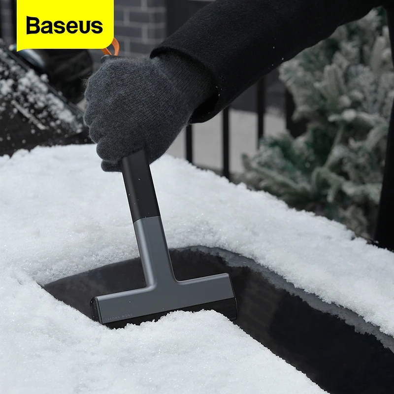 

Скребок для снега и льда Baseus, инструмент для очистки автомобильного стекла и ветрового стекла, аксессуары для зимней Мойки автомобиля