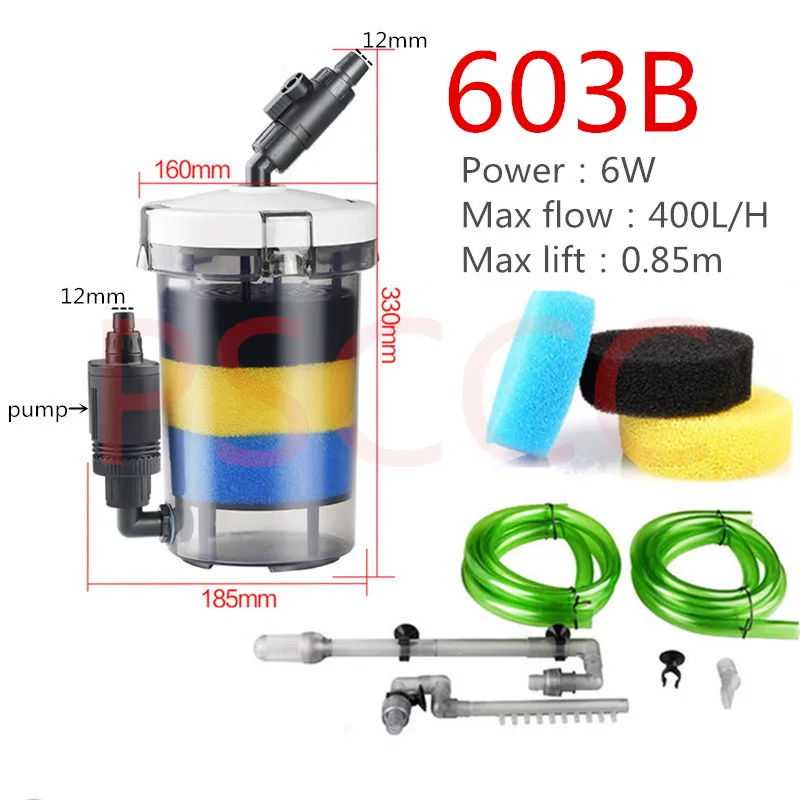 HW603 HW602 аквариумный фильтр Внешний аквариума пресной воды аксессуары инструменты