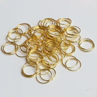 12mm silverygoldbronze metal rings octagon beads lamp connectors components for garlands metal steel rings