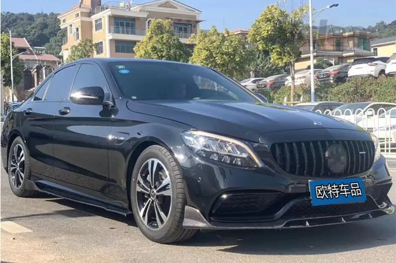 Боковая юбка из углеродного волокна спойлер для Mercedes Benz A C E CLA CLS Class W176 W177 W204 W205 W238