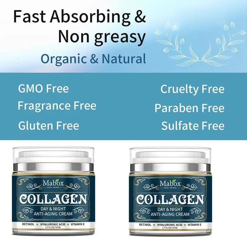 50g Repairing Hydrating Cream Hyaluronic Acid Antiaging Remove Vitamin E Collagen Smooth Whitening Creams Skin Care Cosmetics |