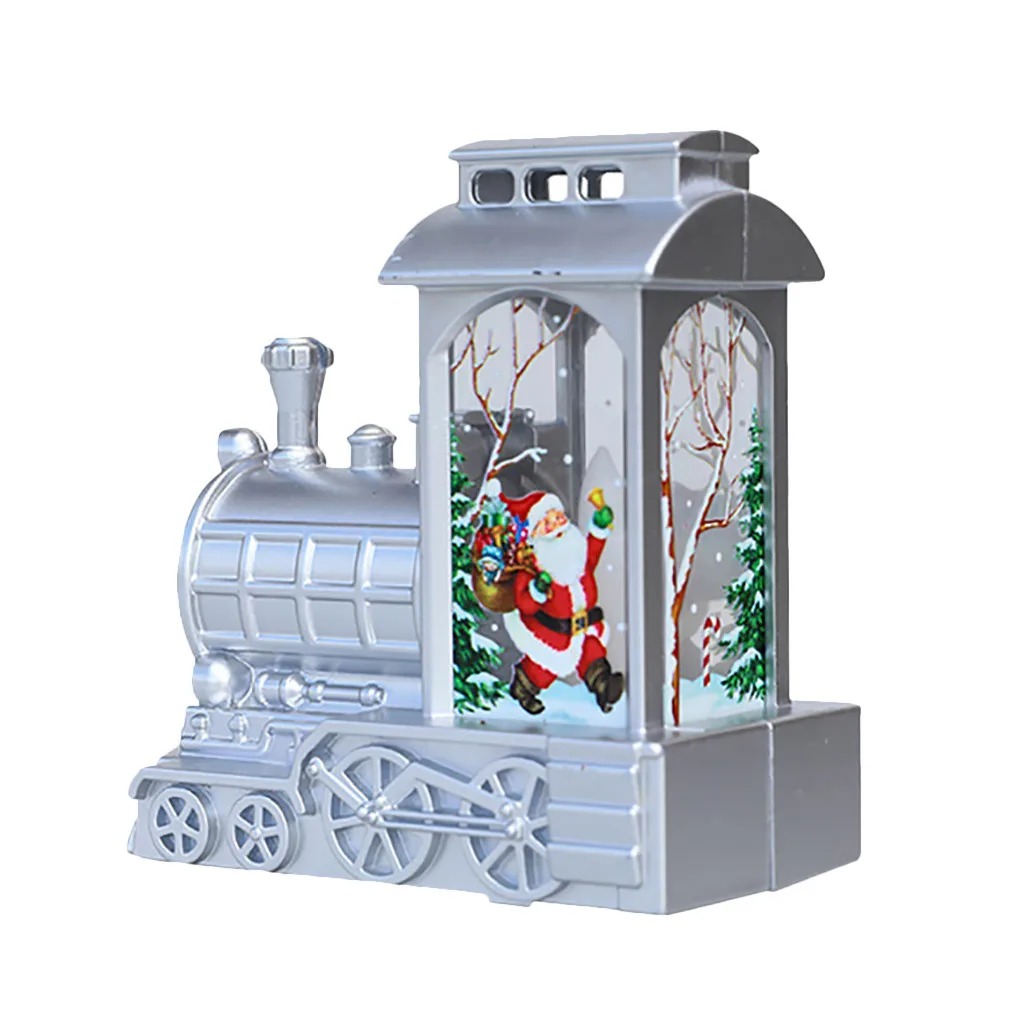 COMPUDA Рождественский поезд Санта Клаус свеча светодиодный ночсветильник