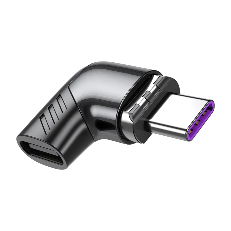 

1PC Essager 100W Elbow Magnetic Adapter USB Type-C Magnetic Adapter Male To USB Female Magnet Fast Charging Connector For Xiaomi