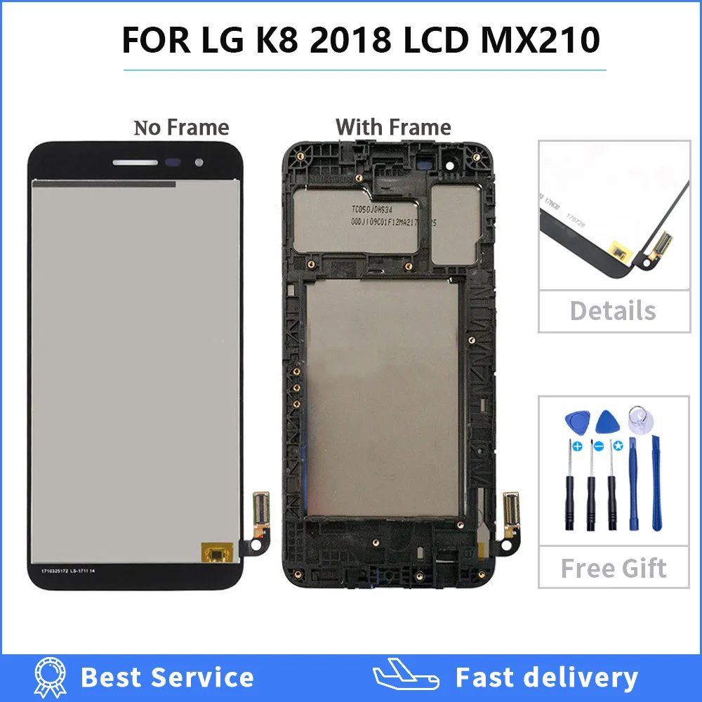 ЖК дисплей 5 0 дюйма для LG K8 2018 SP200 MX210 MX210HM Aristo 2 Plus кодирующий преобразователь