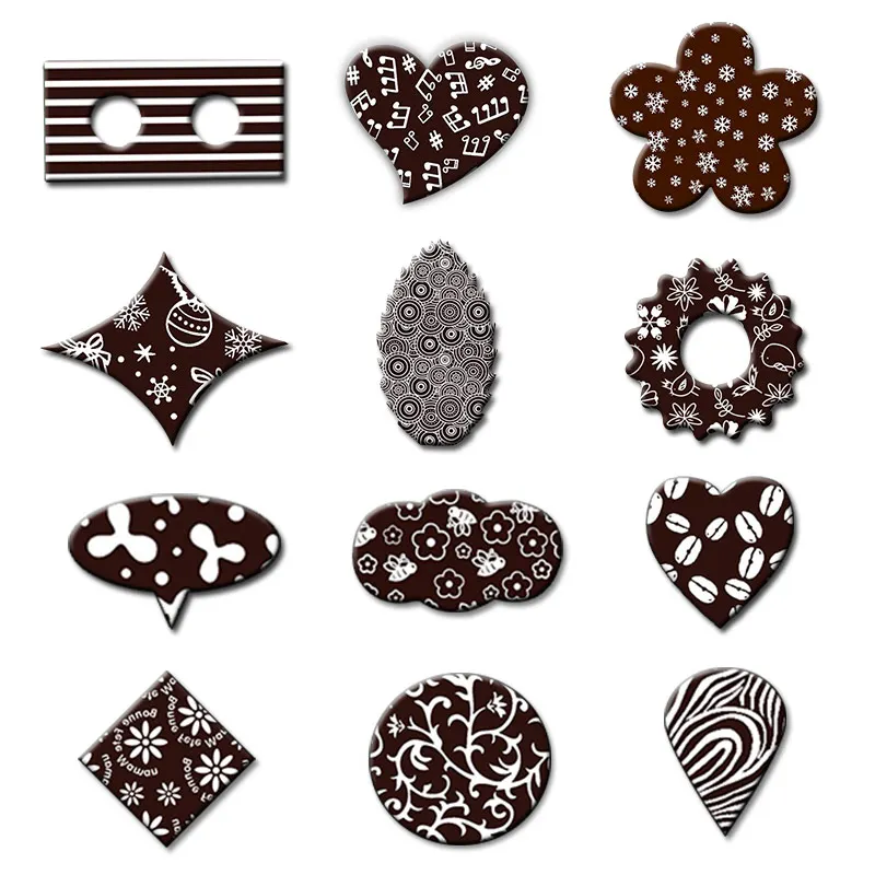 10 шт. бумага для переноса шоколада смешанные декоративные пищевого пластика