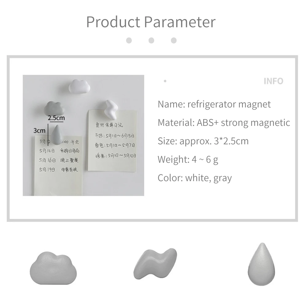 Креативная магнитная наклейка на холодильник с облаком Доска сообщения магнит