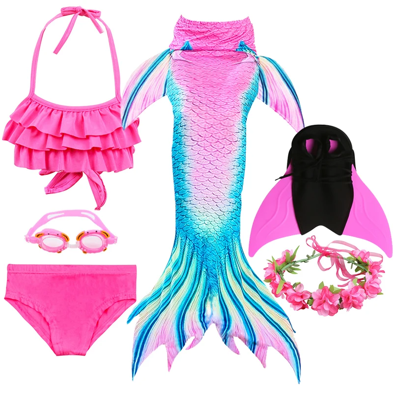 Женский купальный костюм хвост русалки летний пляжный для косплея бикини