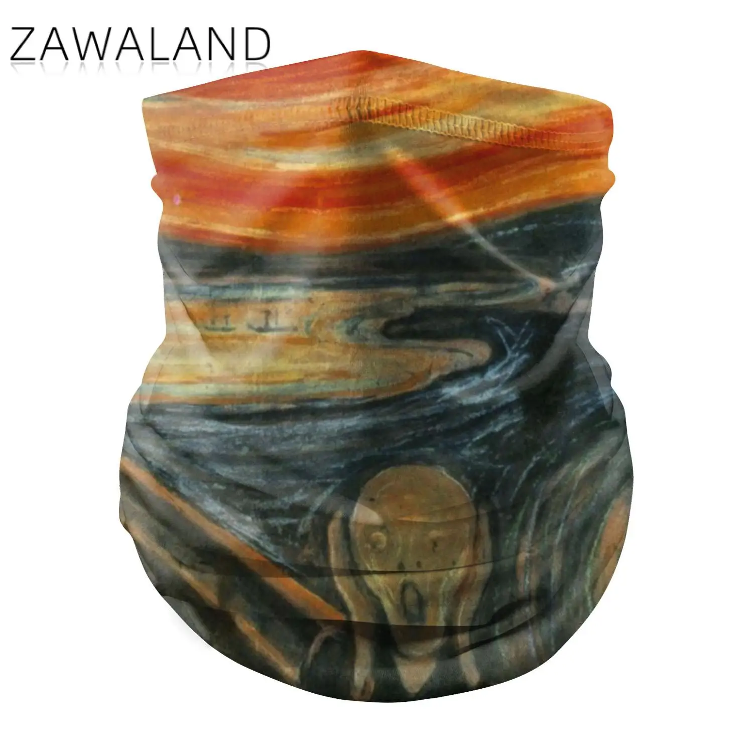 

Zawaland 3D Print Neck Scarf Carnival Festival Neck Face Mask Anti-UV Cycling Scarves Outdoor Hiking Bandanas