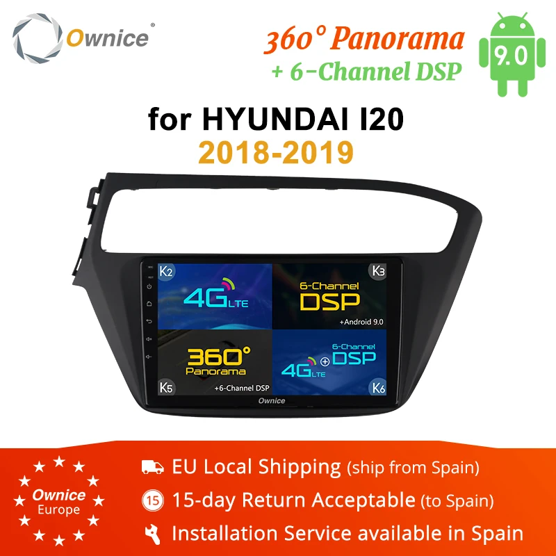 Owince 2Din 4G LTE DSP Android 9 0 автомобильное радио для Hyundai i20 2018 2019 K3 K5 K6 360 панорамный