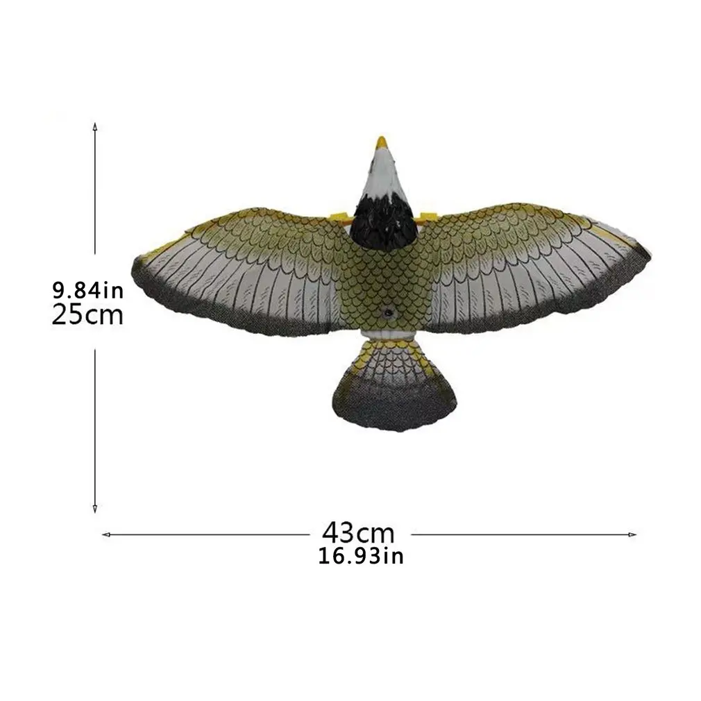

Luminous Bird Repellent Hanging Electric Eagle With Music Flying Bird Scarer Portable Flying Owl Bird Garden Decoration