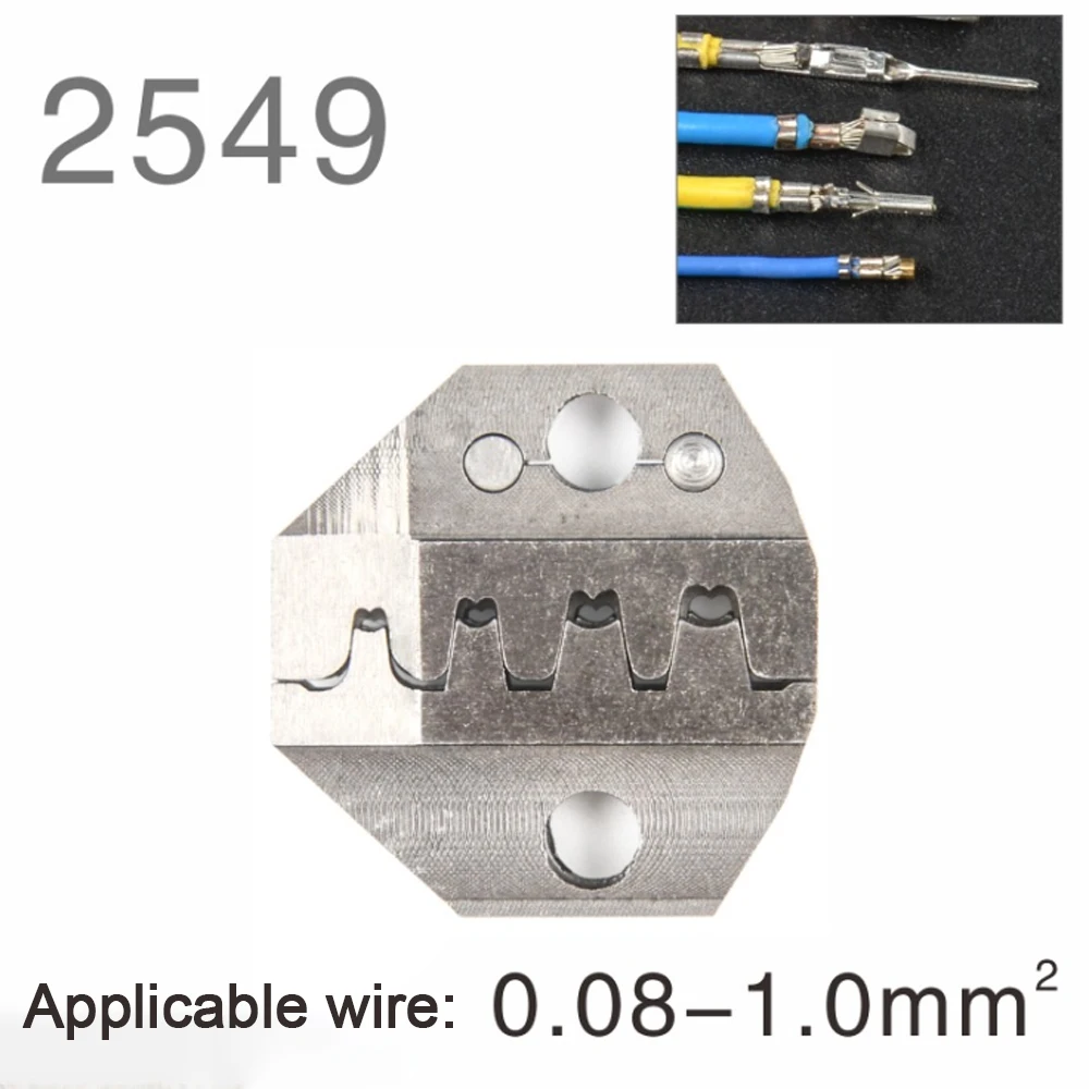 

Обжимной инструмент WENXING SN-2549, 2,54 мм, 3,96 мм, 4,8 мм, 28-18awg, 0,08-1, 0 мм2 для клемм Dupont