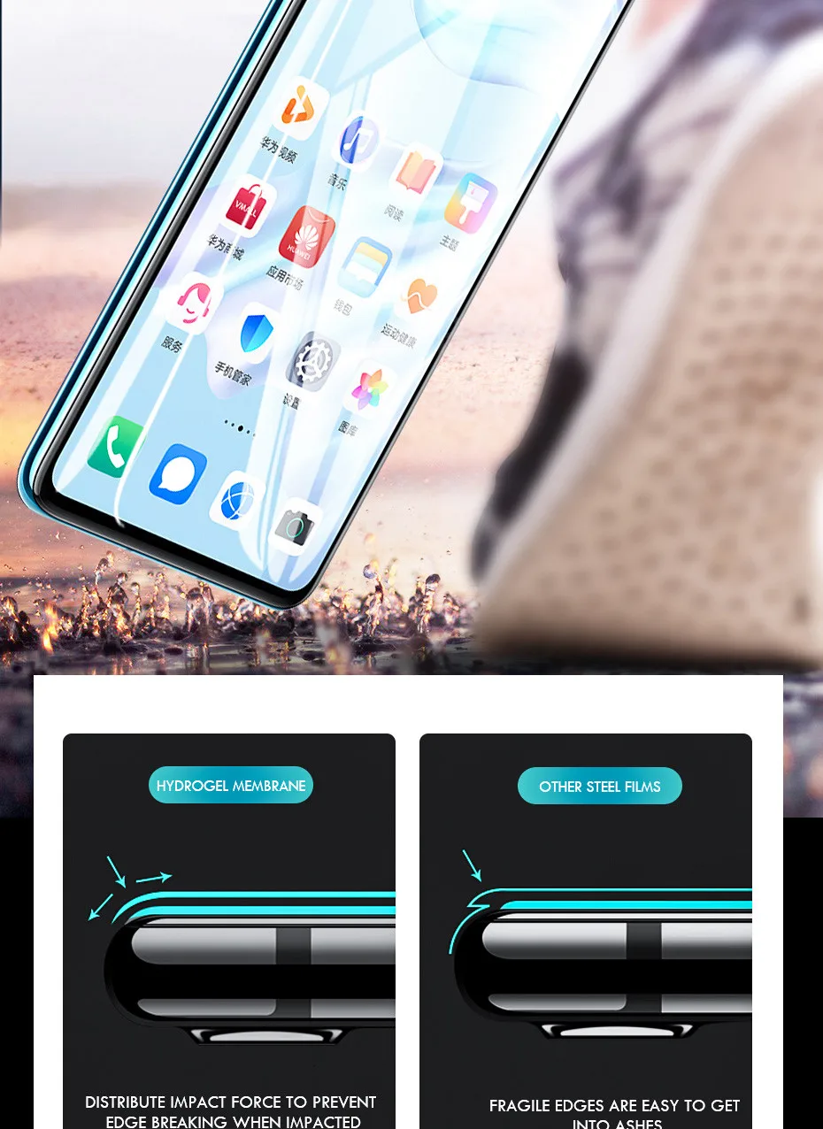 25D 1-3 шт защита для экрана Гидрогелевая пленка для huawei P30 P20 Pro P30 P20 LITE Защитная пленка для huawei Mate 9 10 20 Pro пленка