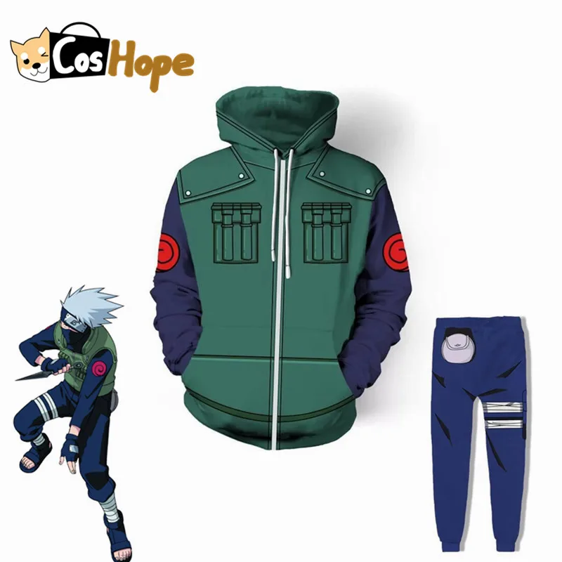 Толстовка Hatake Kakashi аниме толстовка с капюшоном мужская куртка бомбер длинным