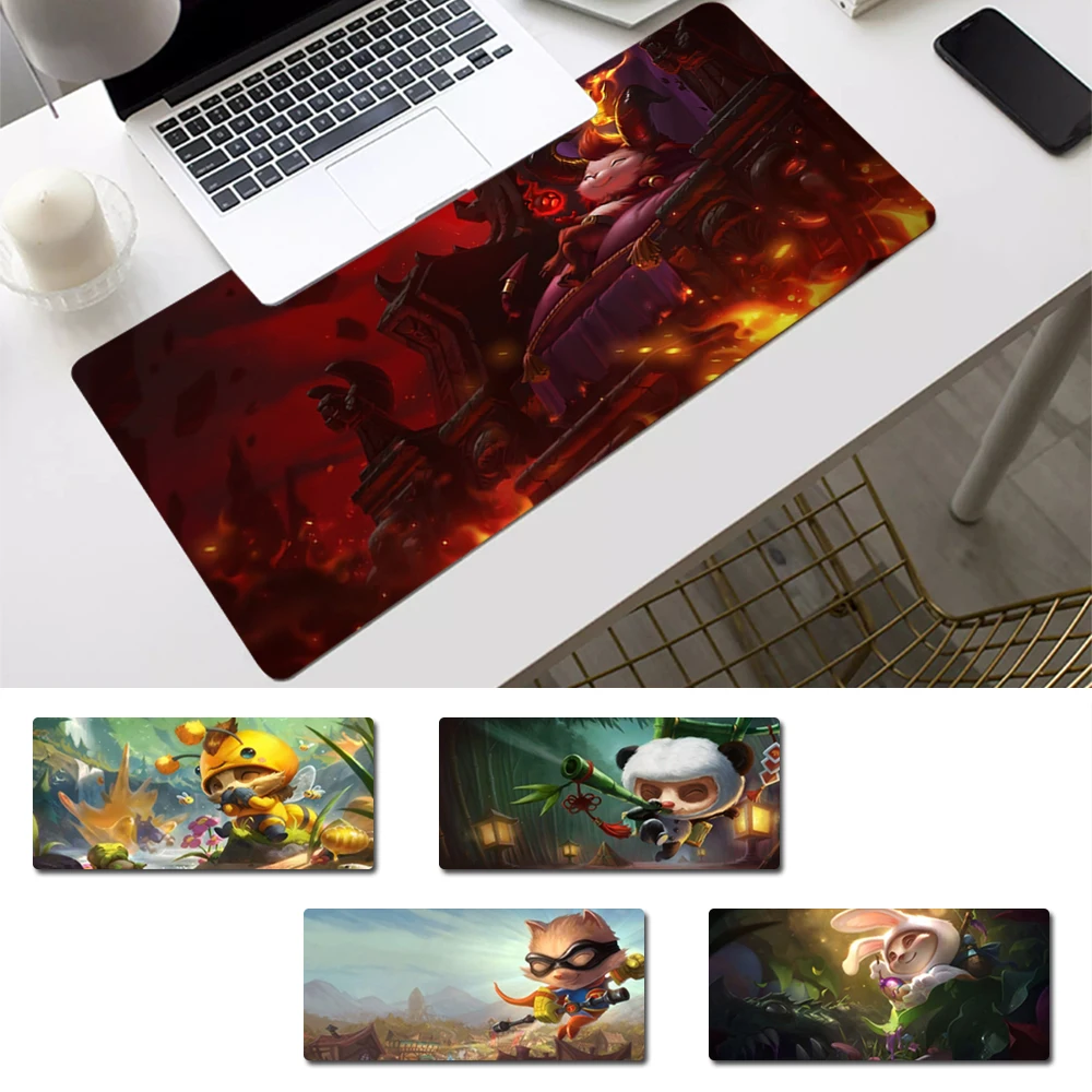 

Wholesale League of Legends Teemo Mouse Pad Gaming MousePad Large Big Mouse Mat Desktop Mat Computer Mouse pad For Overwatch