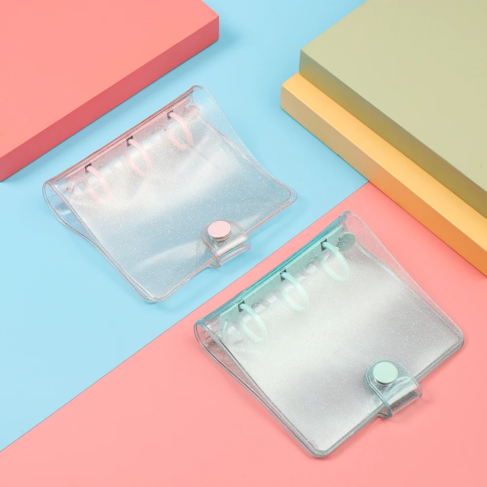 Обложка мини для блокнота с 3 отверстиями ручной дневник счетов листов|Записные