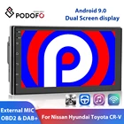 Podofo 2 Din Android 9,0 автомобиль радио 6,8 