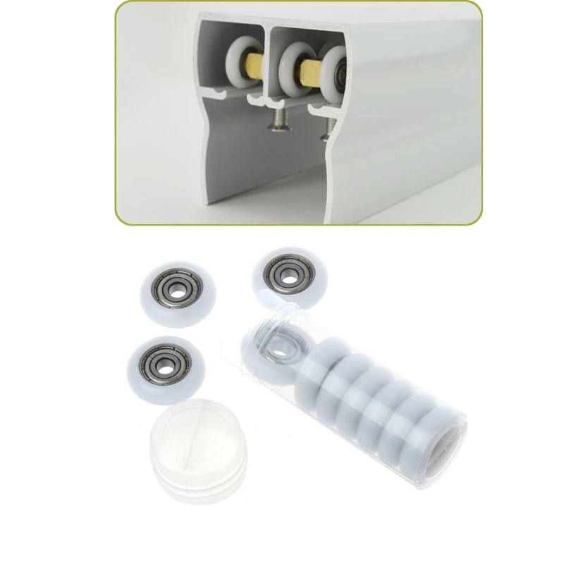 10 шт. 5*23*7 мм нейлоновые пластиковые подшипники из углеродистой стали шкив колеса