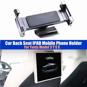 car back seat pad mobile phone holder mount for tesla model 3 y s x 2015 2021 holder support accessories parts model three free global shipping
