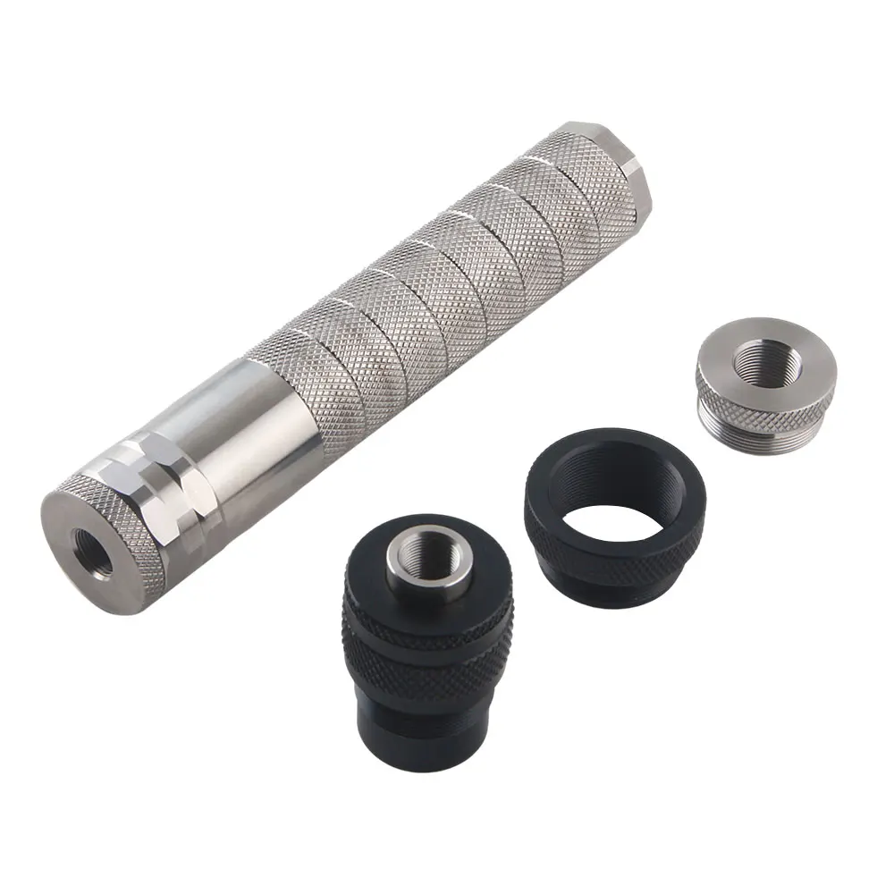 

6.9'' L 1.3'' OD stainless steel Modular Solvent Trap Fuel Filter comp 1-3/16x24 thread cups, 5/8x24 or 1/2x28 end cap