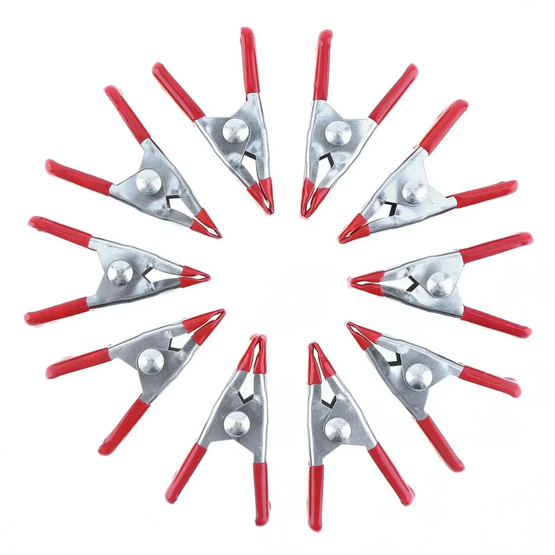 

10pcs 2Inch Multifunction Metal Sheet Spring Clamps Tent Clip with A-type and Surface Galvanized for Home Office Use