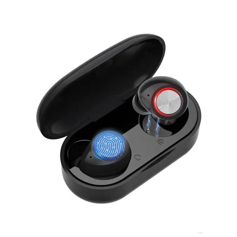 

TW60 Bluetooth 5.0 Earbuds True Wireless Touch Control Rechargeable HD Binaural Call Headphones