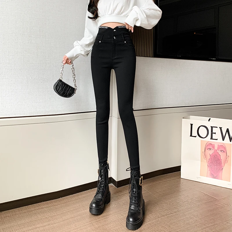 Cheap wholesale 2021 spring  autumn new fashion casual Popular long women Pants woman female OL  high waisted pants At897