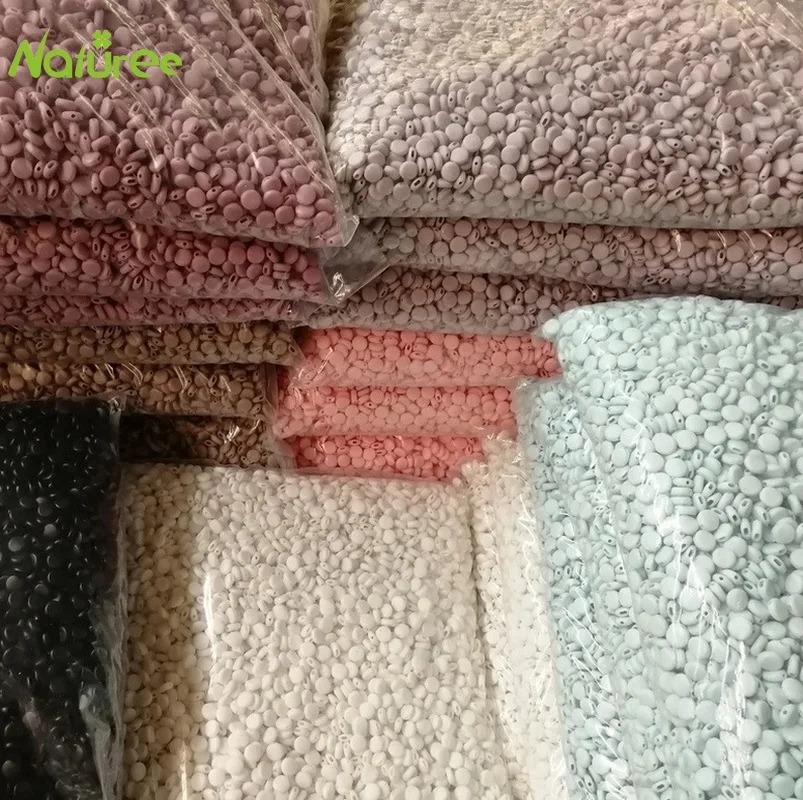 1000 шт. разноцветные мягкие пластиковые Силиконовые Круглые эластичные