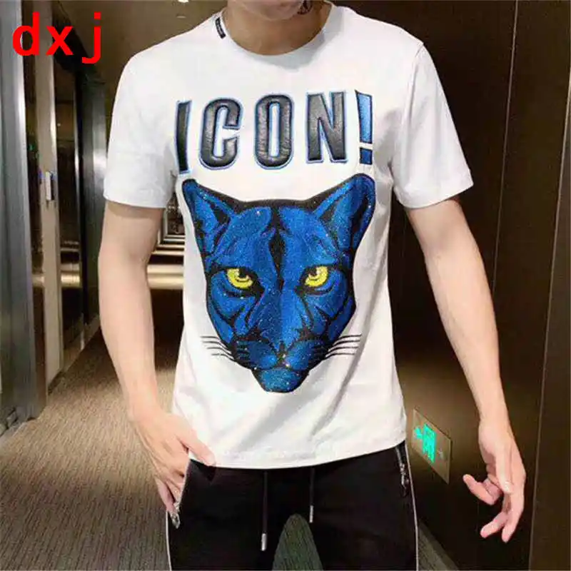 Мужская футболка с коротким рукавом F. N. JACK Повседневная Уличная в стиле панк