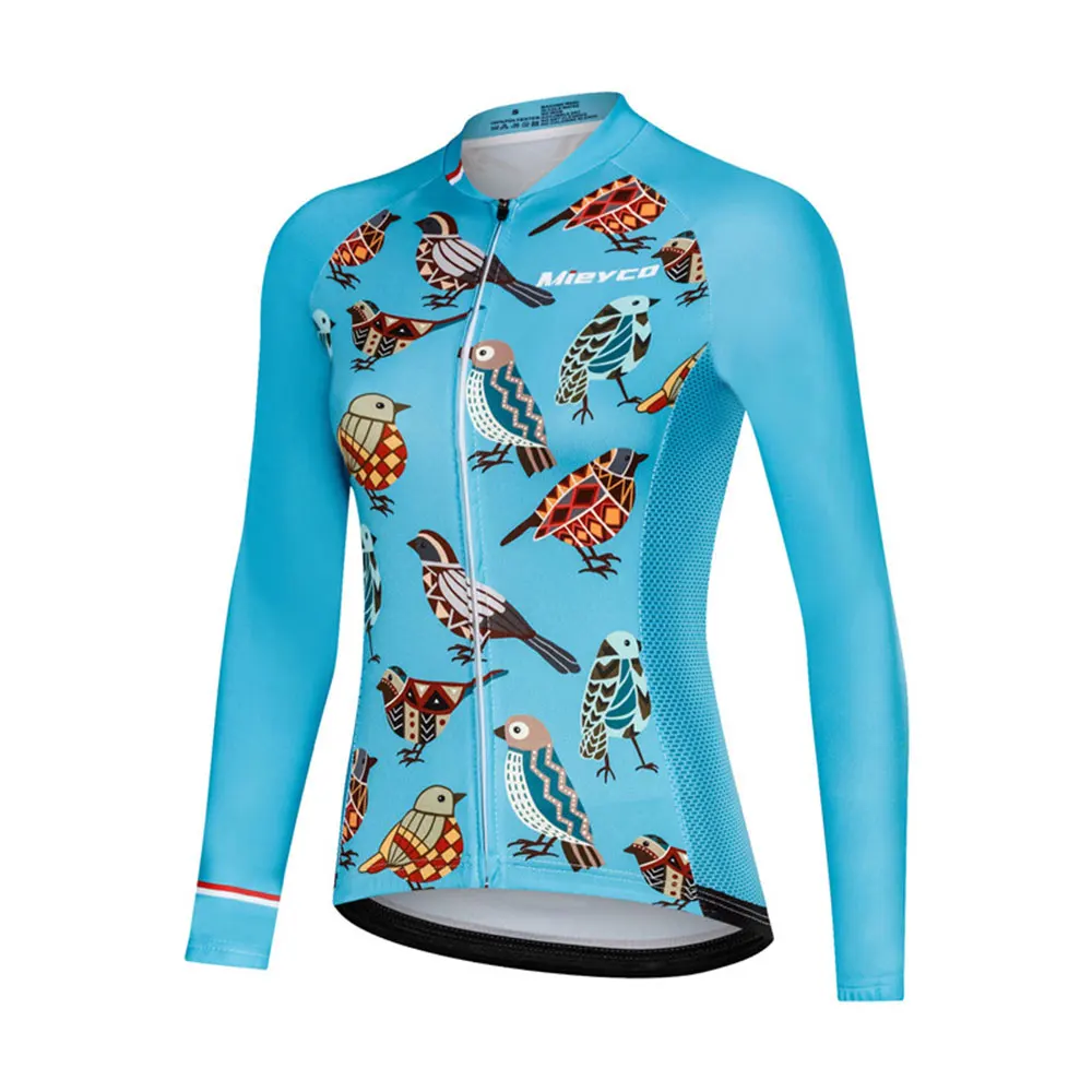 Animal Cartoon Cycling Jerseys Bike Wear Uniform Cycling Clothing Long Sleeve MTB Bicycle Jersey Ropa Ciclismo Women Jersey