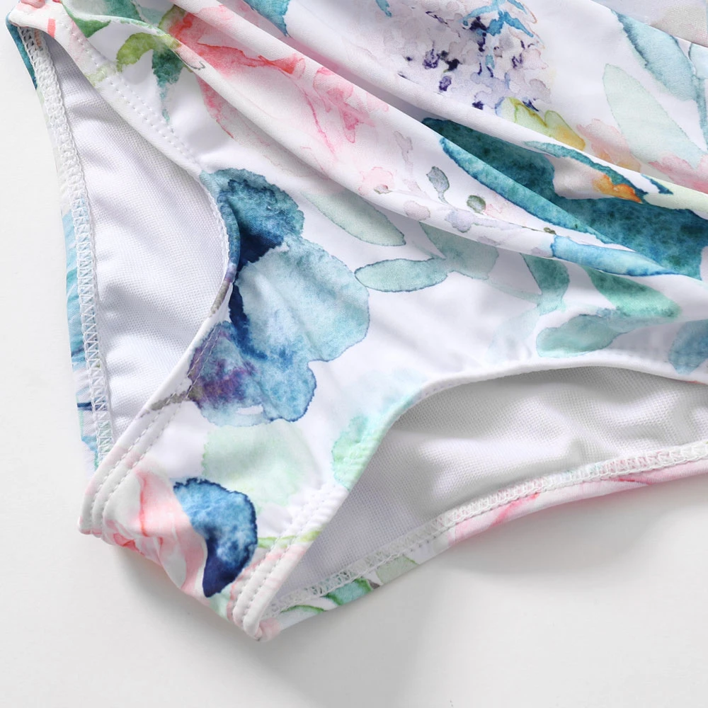 2020 одинаковые комплекты для семьи женский купальник мамы и дочки детский