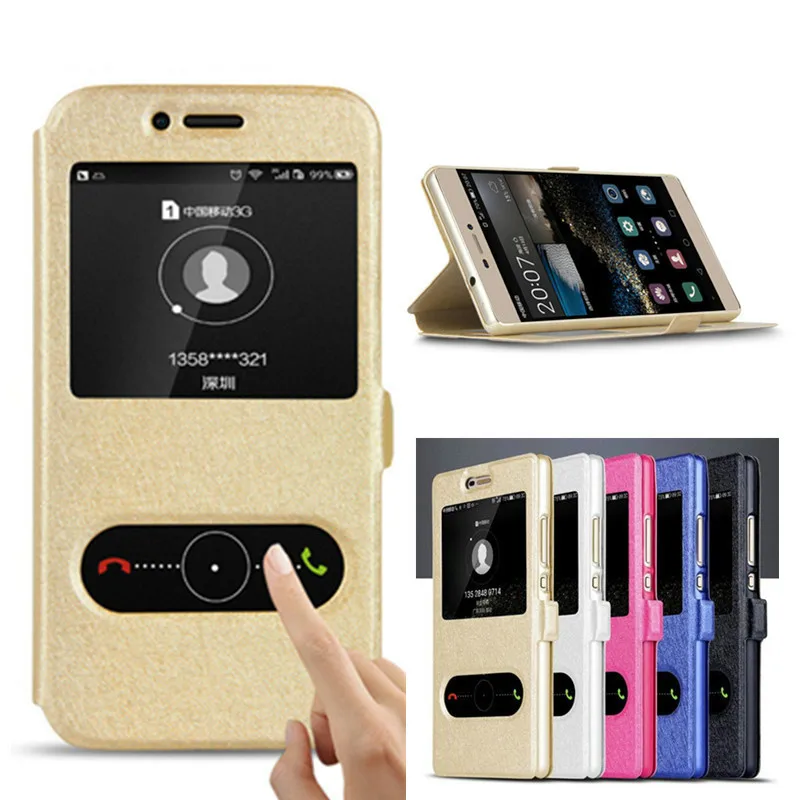 Роскошный умный кожаный флип чехол для Huawei Ascend P8 P9 Lite Plus G7 Honor 4 4A 4X 4C 5X 5C 7 7i Mate 8 v8|flip