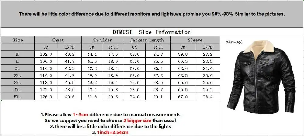 Куртка мужская из искусственной кожи DIMUSI приталенная байкерская куртка с