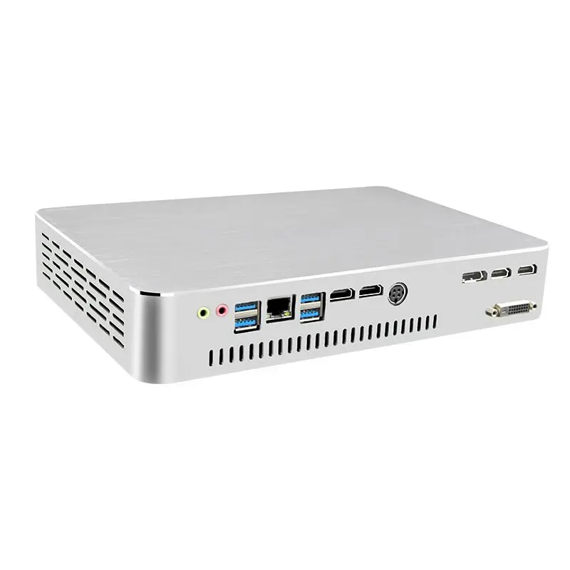 2020 новые игровые безвентиляторный мини-ПК Core i9-9900 i7-9700 i7-9700F GTX1050TI 4 ГБ 2 * DDR4