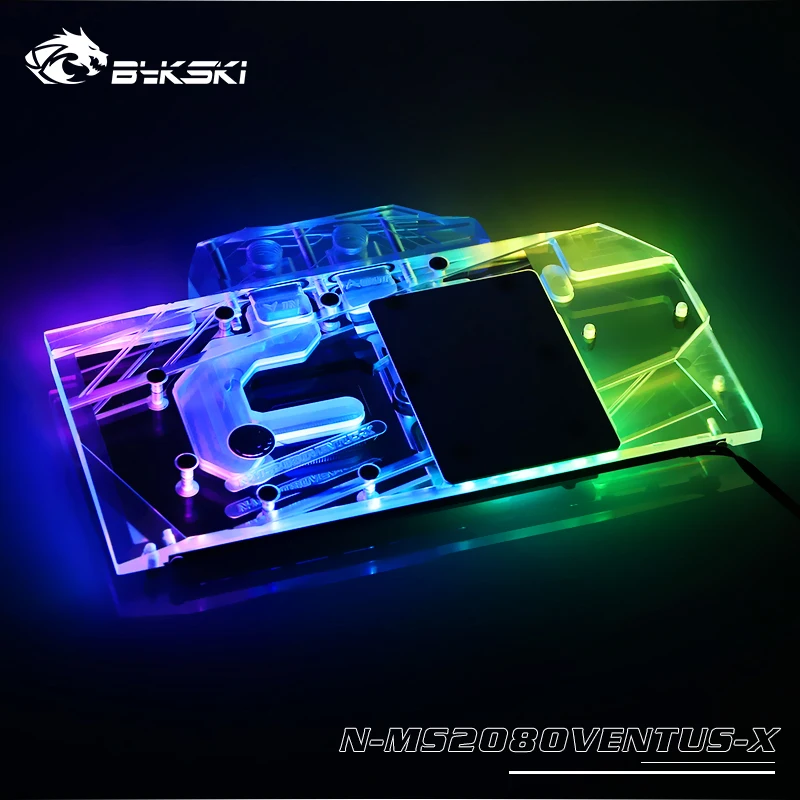 Видеокарта Bykski с полным покрытием для MSI GEFORCE RTX2080 VENTUS 8G V2/MSI RTX2070 SUPER 8G|Кулеры и