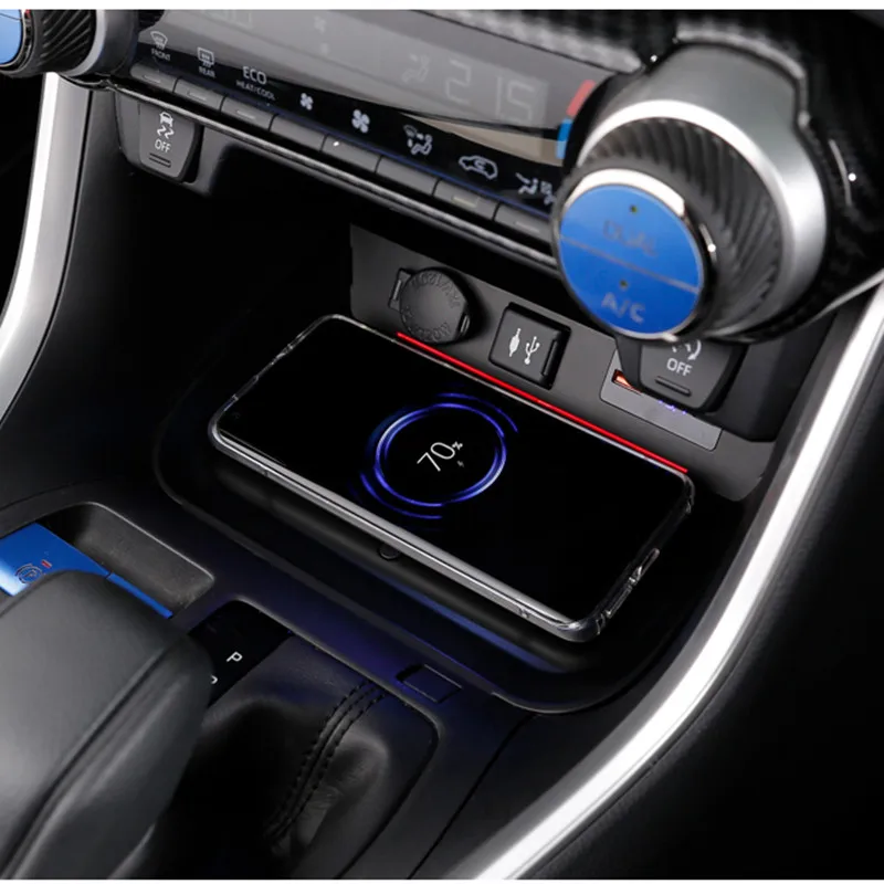 

For Toyota RAV4 Car Qi Wireless Charging Fast Charger Left Car Charger Panel For Toyota RAV4 RAV 4 2019 2020 2021 for Wildlander