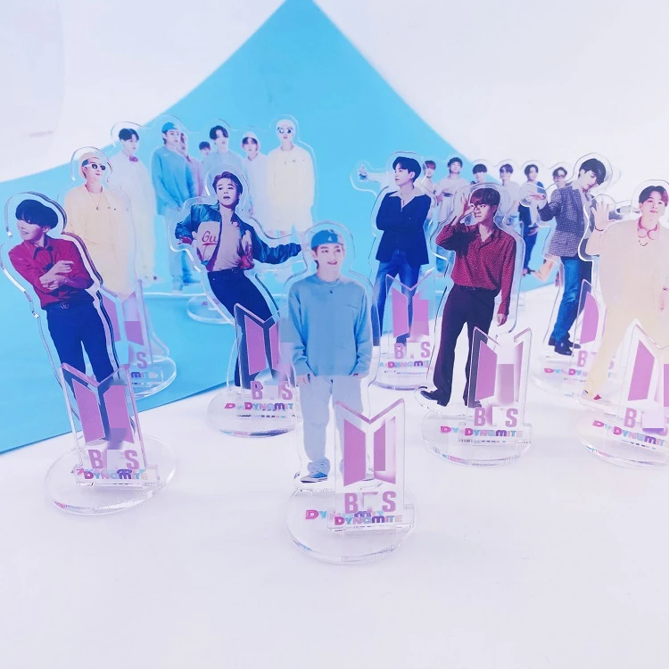 

Группа Kpop Bangtan Boys Прозрачная ПВХ акриловая подставка акриловые прозрачные фигурки стоячие настольные украшения оптом
