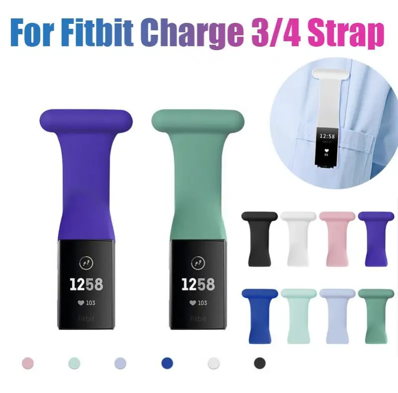 

Силиконовый ремешок для фитнес-браслета Fitbit Charge 3, 4 булавки, сменный ремешок для медсестер, ремешок для смарт-часов, аксессуары для спортивн...
